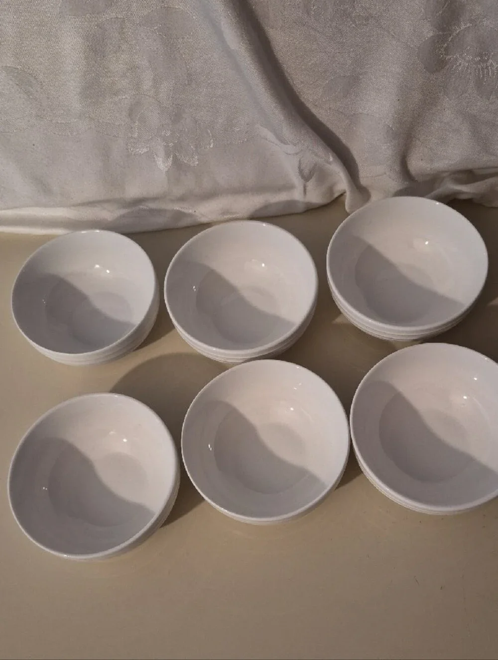 Sonoma Life + Style Horizon 4.25 Wide White Ceramic Bowls - Set of 6